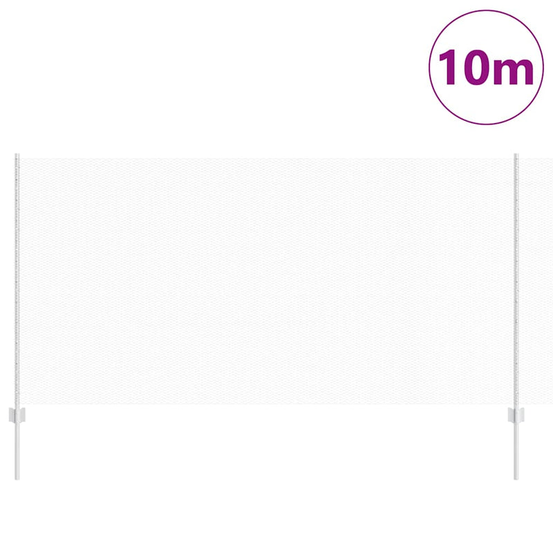 vidaXL Kerítés oszlopokkal Ezüst 1.2 x 10 m Acél