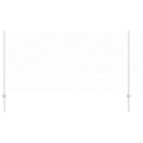 vidaXL Kerítés oszlopokkal Ezüst 1.2 x 10 m Acél