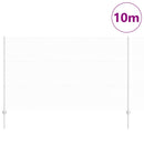 vidaXL Kerítés oszlopokkal Ezüst 1.4 x 10 m Acél