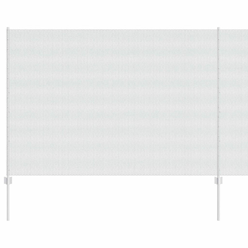 vidaXL Kerítés oszlopokkal Ezüst 1.5 x 10 m Acél