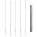 vidaXL Kerítés oszlopokkal Ezüst 1.5 x 10 m Acél