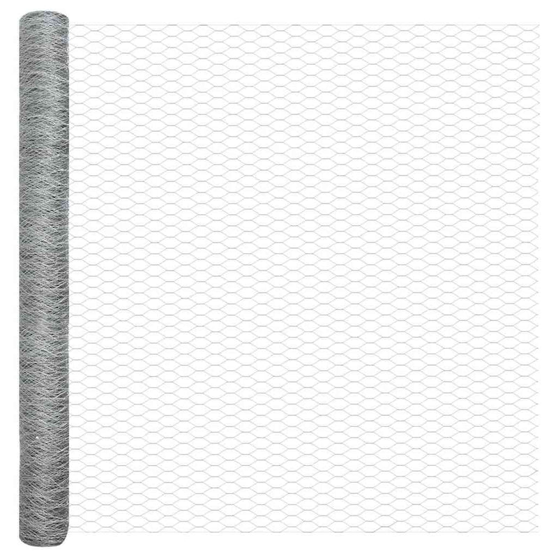vidaXL Kerítés oszlopokkal Ezüst 1.5 x 10 m Acél