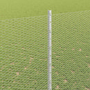 vidaXL Hatszögletű kerítés oszlopokkal 10 x 1,6 m Horganyzott Acél