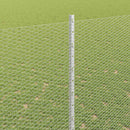 vidaXL Kerítés oszlopokkal Ezüst 1.6 x 10 m Acél