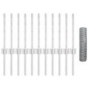 vidaXL Kerítés és Oszlop Ezüst 0,4 x 25 m Acél