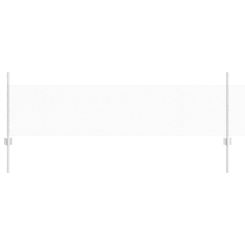 vidaXL Kerítés oszlopokkal Ezüst 0.5 x 25 m Acél