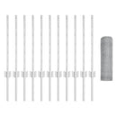 vidaXL Kerítés oszlopokkal Ezüst 0.5 x 25 m Acél