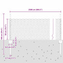 vidaXL Hegesztett Drótháló Kerítés 25 x 0,5 m (Sz x M)