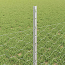 vidaXL Hatszögletű kerítés oszlopokkal 25 x 0,5 m Horganyzott Acél