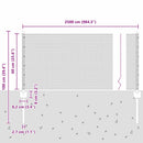 vidaXL Kerítés oszlopokkal Ezüst 0,6 x 25 m Acél