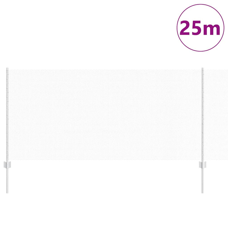 vidaXL Kerítés oszlopokkal Ezüst 1 x 25 m Acél
