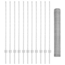 vidaXL Kerítés oszlopokkal Ezüst 1.2 x 25 m Acél