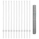 vidaXL Kerítés oszlopokkal Ezüst 1.2 x 25 m Acél