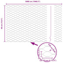vidaXL Hegesztett Drótháló Kerítés 50 x 0,4 m (Sz x M)