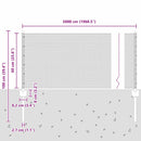 vidaXL Kerítés oszlopokkal Ezüst 0.6 x 50 m Acél