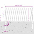 vidaXL Hegesztett Drótháló Kerítés 50 x 0,6 m (Sz x M)