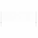 vidaXL Kerítés és Oszlop Ezüst 0,8 x 50 m Acél