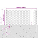 vidaXL Kerítés és Oszlop Ezüst 0,8 x 50 m Acél