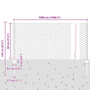 vidaXL Hegesztett Drótháló Kerítés 50 x 0,8 m (Sz x M)