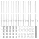 vidaXL Kerítés és Oszlop Ezüst 1 x 50 m Acél