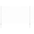 vidaXL Kerítés oszlopokkal Ezüst 1.4 x 50 m Acél