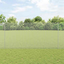 vidaXL Kerítés oszlopokkal Ezüst 1.5 x 50 m Acél