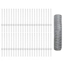 vidaXL Kerítés oszlopokkal Ezüst 0.5 x 100 m Acél