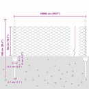 vidaXL Kerítés oszlopokkal Ezüst 0.5 x 100 m Acél