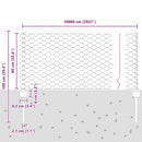 vidaXL Kerítés oszlopokkal Ezüst 0.6 x 100 m Acél