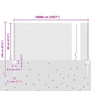vidaXL Hegesztett Drótháló Kerítés 100 x 0,8 m (Sz x M)
