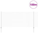 vidaXL Kerítés oszlopokkal Ezüst 1 x 100 m Acél