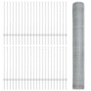 vidaXL Kerítés és Oszlop Ezüst 1 x 100 m Acél