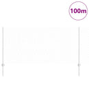 vidaXL Kerítés oszlopokkal Ezüst 1 x 100 m Acél