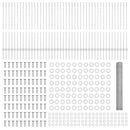 vidaXL Kerítés oszlopokkal Ezüst 1.2 x 100 m Acél
