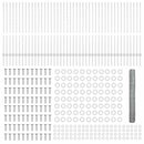 vidaXL Kerítés oszlopokkal Ezüst 1.2 x 100 m Acél