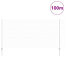 vidaXL Kerítés oszlopokkal Ezüst 1.2 x 100 m Acél