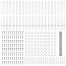 vidaXL Kerítés oszlopokkal Ezüst 1.4 x 100 m Acél