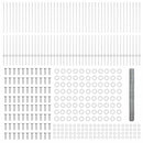 vidaXL Kerítés oszlopokkal Ezüst 1.4 x 100 m Acél