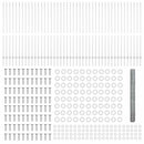 vidaXL Kerítés oszlopokkal Ezüst 1.5 x 100 m Acél