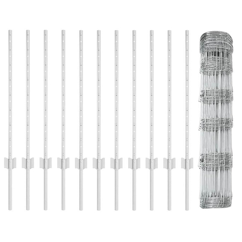 vidaXL Kerítés oszlopokkal Ezüst 0.8 x 25 m Acél