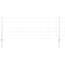 vidaXL Kerítés oszlopokkal Ezüst 0.8 x 25 m Acél