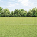 vidaXL Kültéri vadkerítés oszloppal 25 x 0,8 m Horganyzott Acél Ezüst