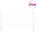 vidaXL Kerítés oszlopokkal Ezüst 1.2 x 25 m Acél