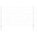 vidaXL Kerítés oszlopokkal Ezüst 1.4 x 25 m Acél