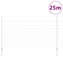 vidaXL Kerítés oszlopokkal Ezüst 1.4 x 25 m Acél