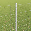 vidaXL Kerítés oszlopokkal Ezüst 1.4 x 25 m Acél