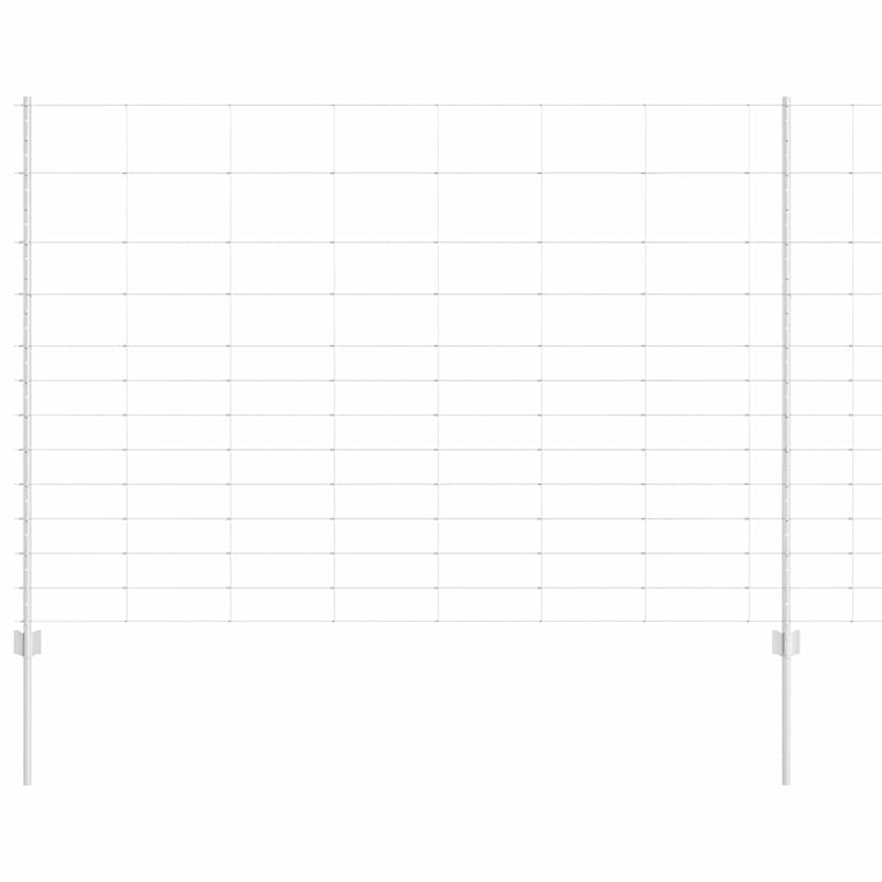 vidaXL Kerítés oszlopokkal Ezüst 1.5 x 25 m Acél