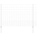 vidaXL Kerítés oszlopokkal Ezüst 1.5 x 25 m Acél