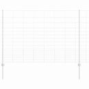vidaXL Kerítés oszlopokkal Ezüst 1.5 x 25 m Acél
