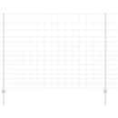 vidaXL Kerítés oszlopokkal Ezüst 1.6 x 25 m Acél